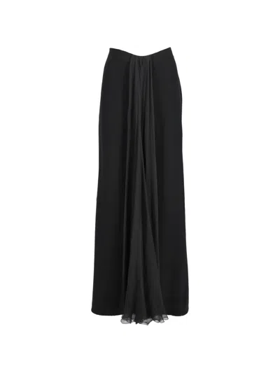 Pre-owned Gianfranco Ferre Vintage Drape Skirt In Black