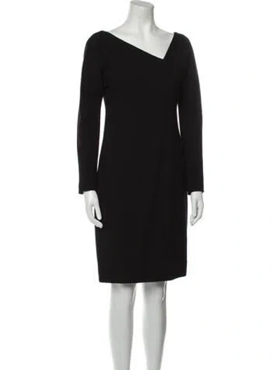 Pre-owned Gianfranco Ferre Vintage Knee-length Dress In Black