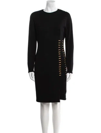 Pre-owned Gianfranco Ferre Vintage Knee-length Dress In Black