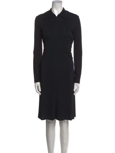 Pre-owned Gianfranco Ferre Vintage Knee-length Dress In Black