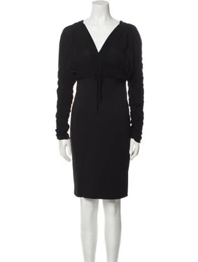 Pre-owned Gianfranco Ferre Vintage Knee-length Dress In Black