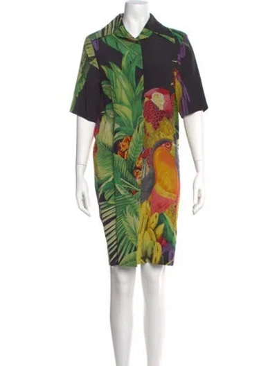 Pre-owned Gianfranco Ferre Vintage Knee-length Dress In Black