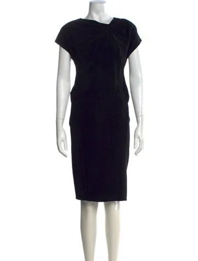 Pre-owned Gianfranco Ferre Vintage Knee-length Dress In Black