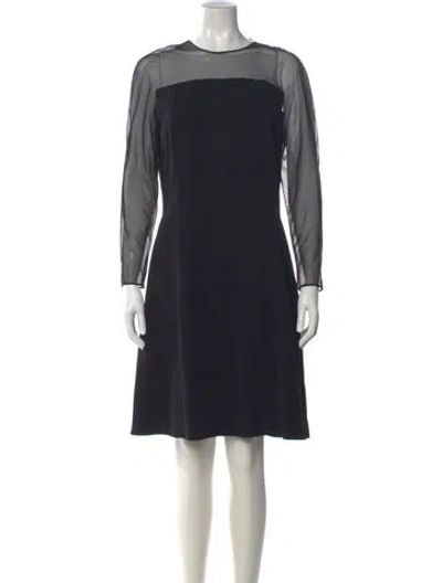 Pre-owned Gianfranco Ferre Vintage Knee-length Dress In Black