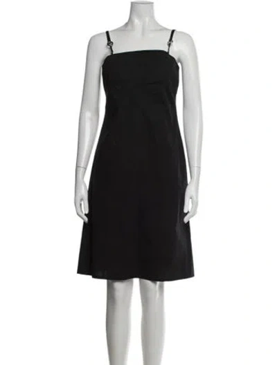 Pre-owned Gianfranco Ferre Vintage Knee-length Dress In Black
