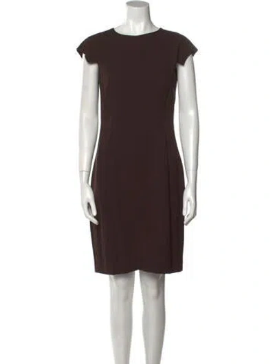 Pre-owned Gianfranco Ferre Vintage Knee-length Dress In Brown