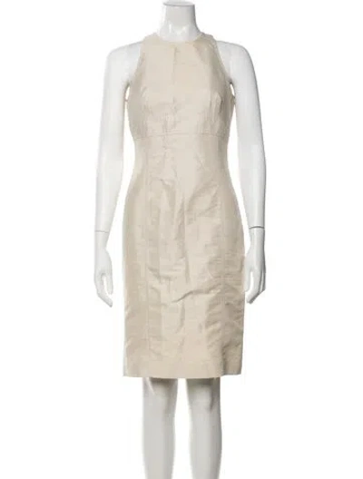 Pre-owned Gianfranco Ferre Vintage Knee-length Dress In Neutrals