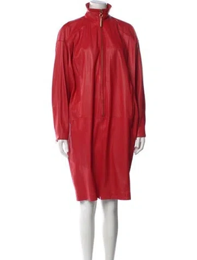 Pre-owned Gianfranco Ferre Vintage Knee-length Dress In Red