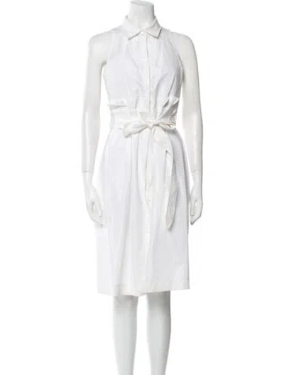 Pre-owned Gianfranco Ferre Vintage Knee-length Dress In White