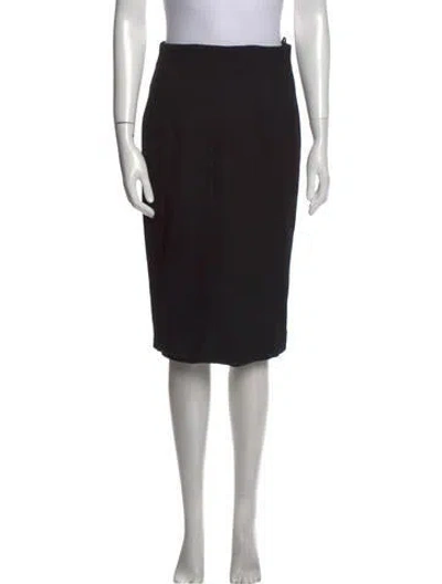 Pre-owned Gianfranco Ferre Vintage Knee-length Skirt In Black