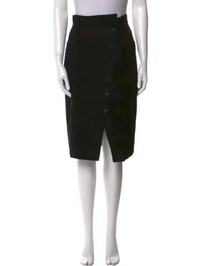 Pre-owned Gianfranco Ferre Vintage Knee-length Skirt In Black