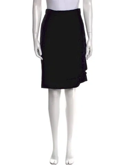 Pre-owned Gianfranco Ferre Vintage Knee-length Skirt In Black