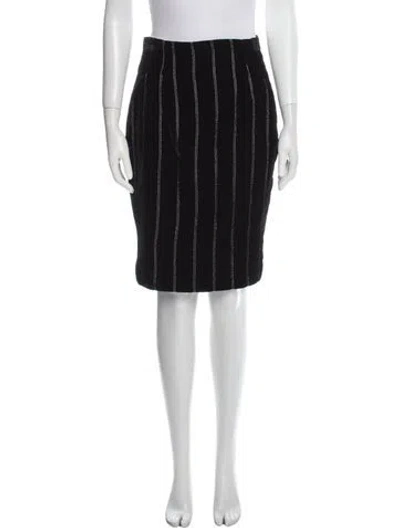 Pre-owned Gianfranco Ferre Vintage Knee-length Skirt In Black