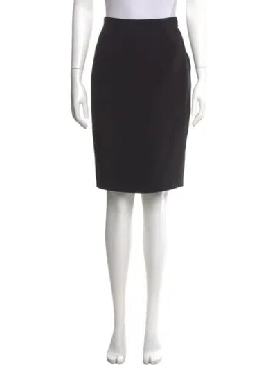 Pre-owned Gianfranco Ferre Vintage Knee-length Skirt In Black
