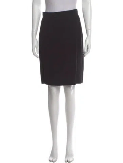 Pre-owned Gianfranco Ferre Vintage Knee-length Skirt In Black