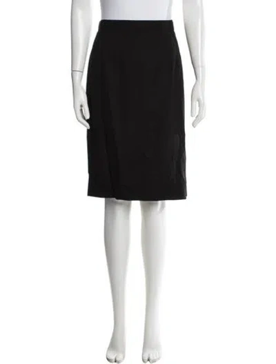 Pre-owned Gianfranco Ferre Vintage Knee-length Skirt In Black