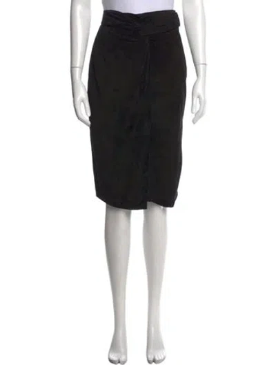 Pre-owned Gianfranco Ferre Vintage Knee-length Skirt In Black