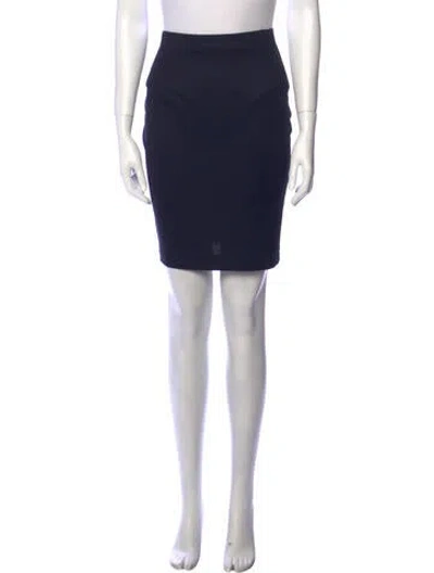 Pre-owned Gianfranco Ferre Vintage Knee-length Skirt In Blue