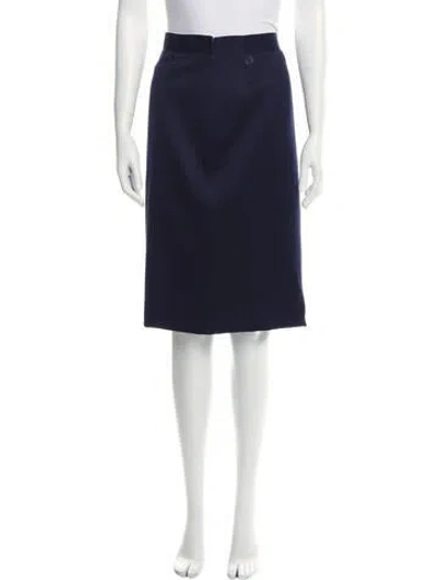 Pre-owned Gianfranco Ferre Vintage Knee-length Skirt In Blue