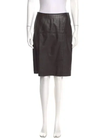 Pre-owned Gianfranco Ferre Vintage Knee-length Skirt In Brown