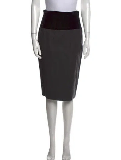 Pre-owned Gianfranco Ferre Vintage Knee-length Skirt In Gray