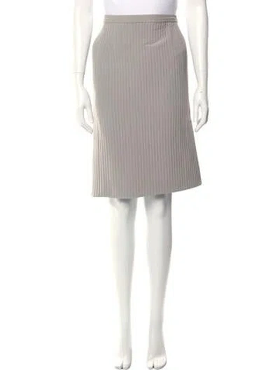 Pre-owned Gianfranco Ferre Vintage Knee-length Skirt In Gray