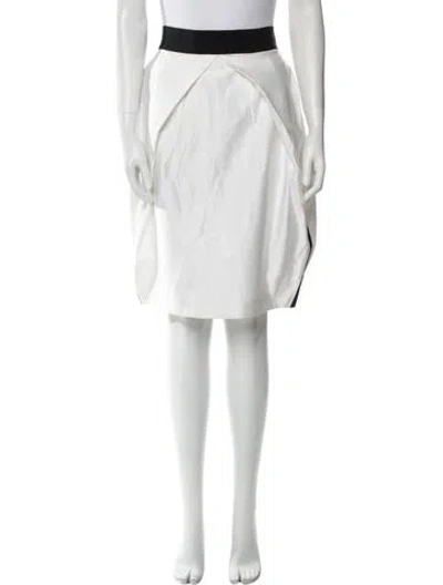 Pre-owned Gianfranco Ferre Vintage Knee-length Skirt In White