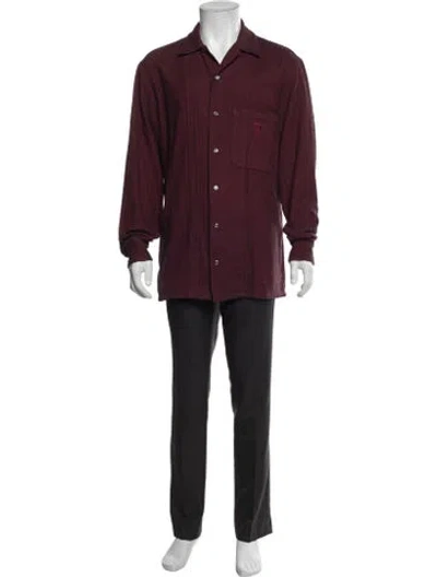 Pre-owned Gianfranco Ferre Vintage Late 1980's - Early 1990's Shirt In Burgundy