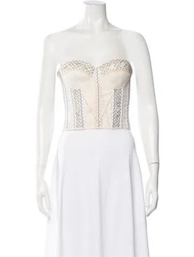 Pre-owned Gianfranco Ferre Vintage Late 1980's - Early 1990's Top In White