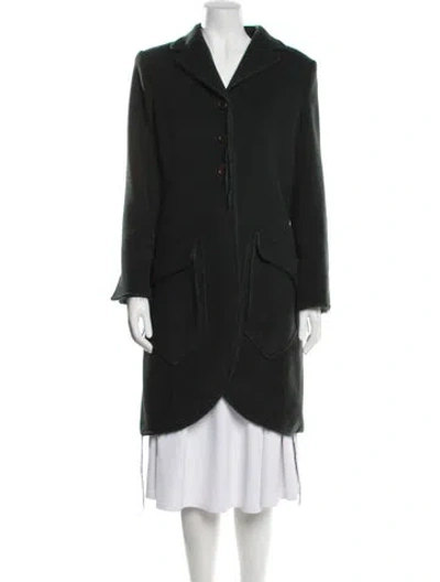 Pre-owned Gianfranco Ferre Vintage Late 1990's - Early 2000's Coat In Green