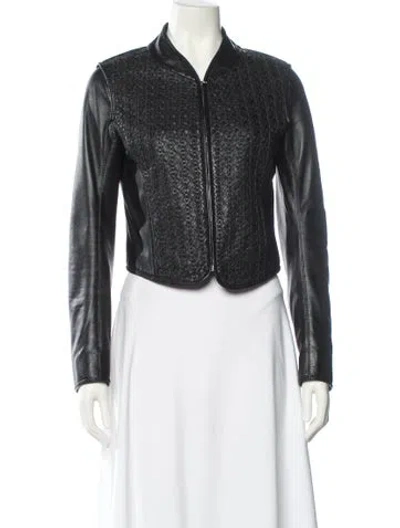 Pre-owned Gianfranco Ferre Vintage Late 2000's - Early 2010's Biker Jacket In Black