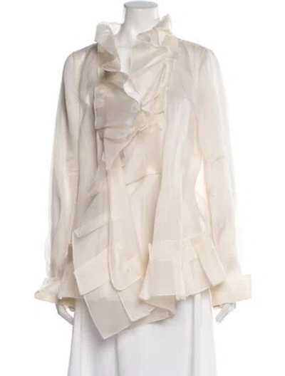 Pre-owned Gianfranco Ferre Vintage Late 2000's - Early 2010's Jacket In Neutral