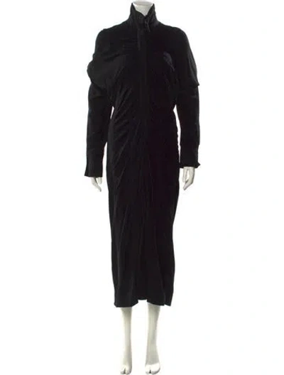 Pre-owned Gianfranco Ferre Vintage Long Dress In Black