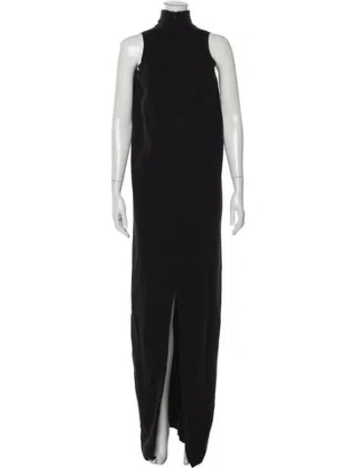 Pre-owned Gianfranco Ferre Vintage Long Dress In Black