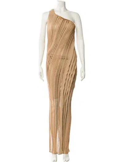 Pre-owned Gianfranco Ferre Vintage Long Dress In Neutral