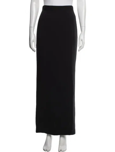 Pre-owned Gianfranco Ferre Vintage Long Skirt In Black