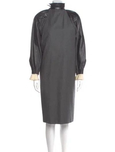 Pre-owned Gianfranco Ferre Vintage Midi Length Dress In Multi