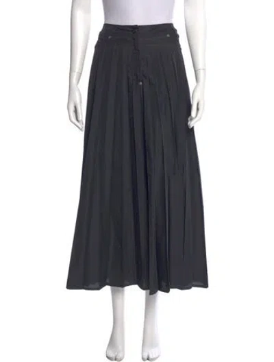 Pre-owned Gianfranco Ferre Vintage Midi Length Skirt In Black