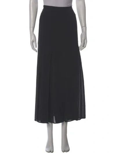 Pre-owned Gianfranco Ferre Vintage Midi Length Skirt In Black