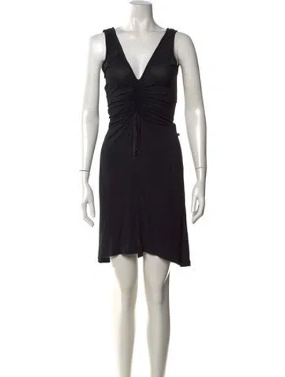 Pre-owned Gianfranco Ferre Vintage Mini Dress In Black