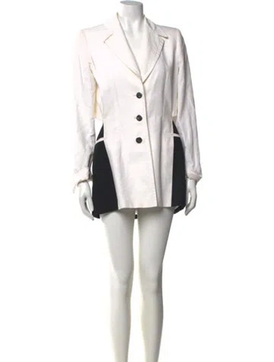 Pre-owned Gianfranco Ferre Vintage Mini Dress In Neutrals