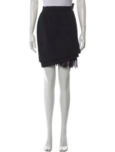Pre-owned Gianfranco Ferre Vintage Mini Skirt In Black
