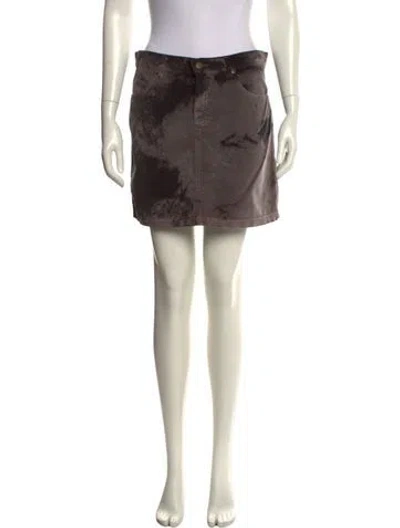 Pre-owned Gianfranco Ferre Vintage Mini Skirt In Gray
