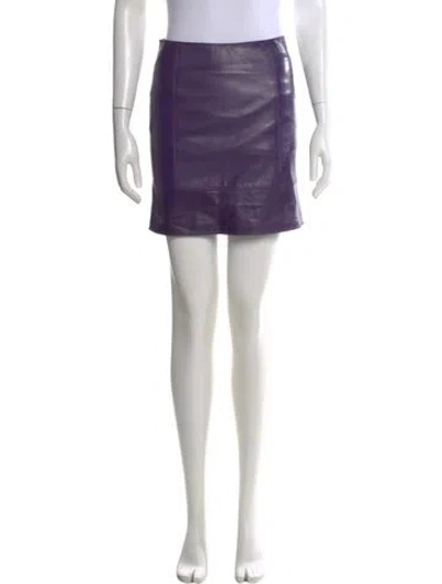 Pre-owned Gianfranco Ferre Vintage Mini Skirt In Purple