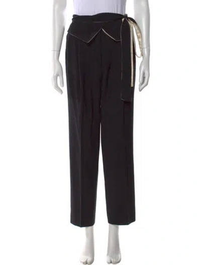 Pre-owned Gianfranco Ferre Vintage Straight Leg Pants In Black