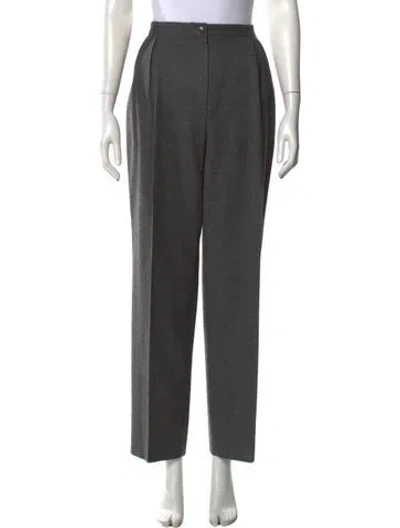 Pre-owned Gianfranco Ferre Vintage Straight Leg Pants In Gray