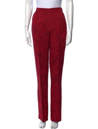 Pre-owned Gianfranco Ferre Vintage Straight Leg Pants In Red