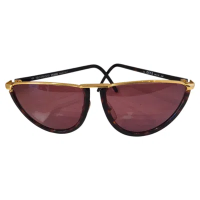 Pre-owned Gianfranco Ferre Gianfranco Ferré Vintage Unisex Sunglasses Circa 1990s Made In Italy In Brown