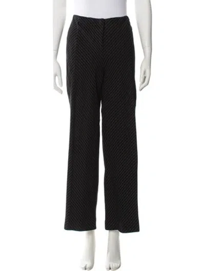 Pre-owned Gianfranco Ferre Vintage Wide Leg Pants In Black