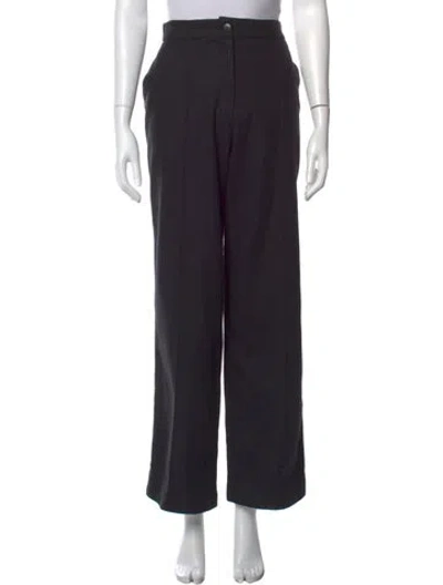Pre-owned Gianfranco Ferre Vintage Wide Leg Pants In Black
